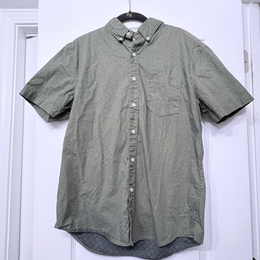 Sonoma Olive Casual Button Down Shirt
